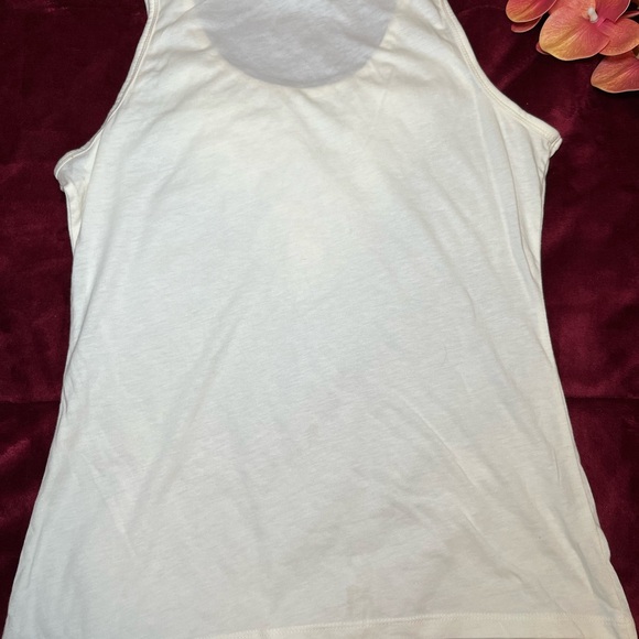 White Ruffled Tank Top - Picture 2 of 4